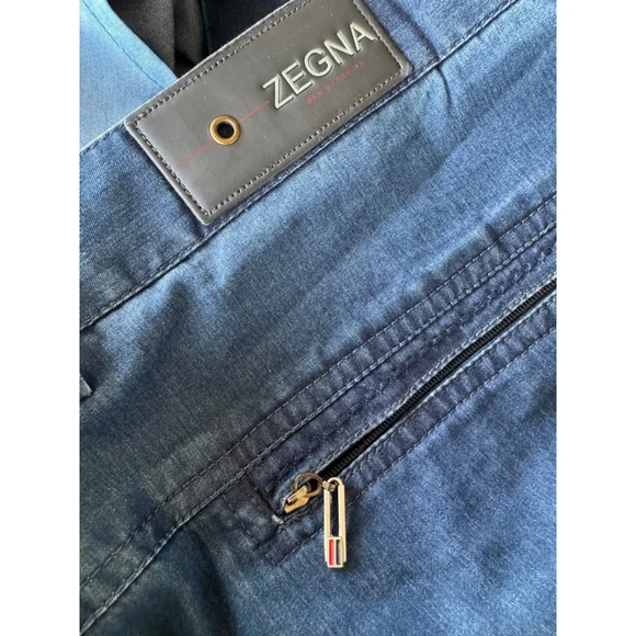 Zegna Sport Men's Blue Denim Pants Waist 44 - Picture 15 of 15